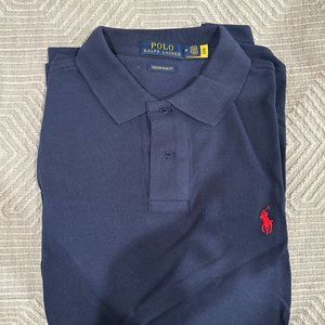 [NWOT] Polo Ralph Lauren Navy Custom Slim Fit Medium Polo Shirt